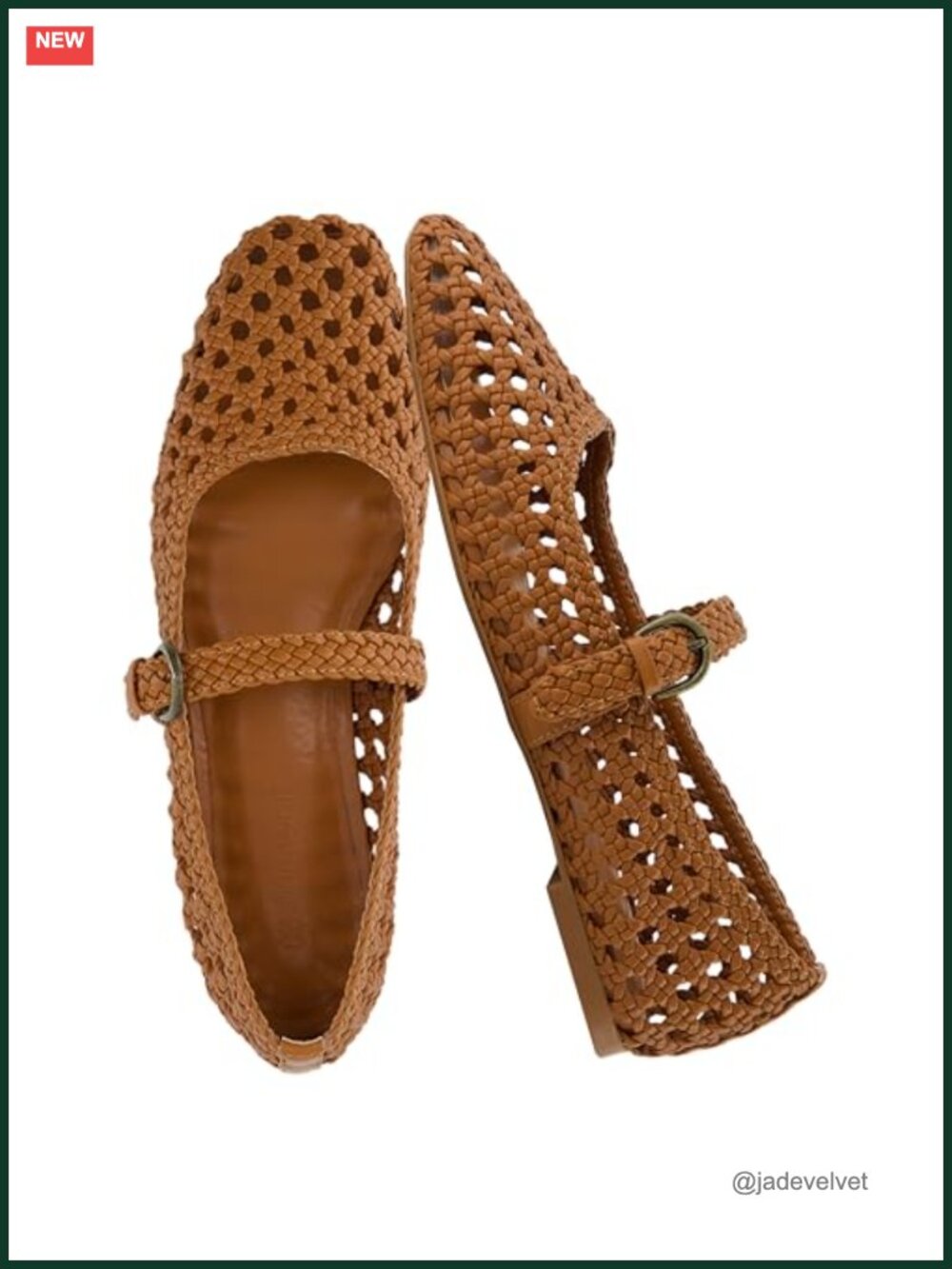 CUSHIONAIRE Weston Woven Mary Jane Flats for Women, Comfortable Dressy Ballet